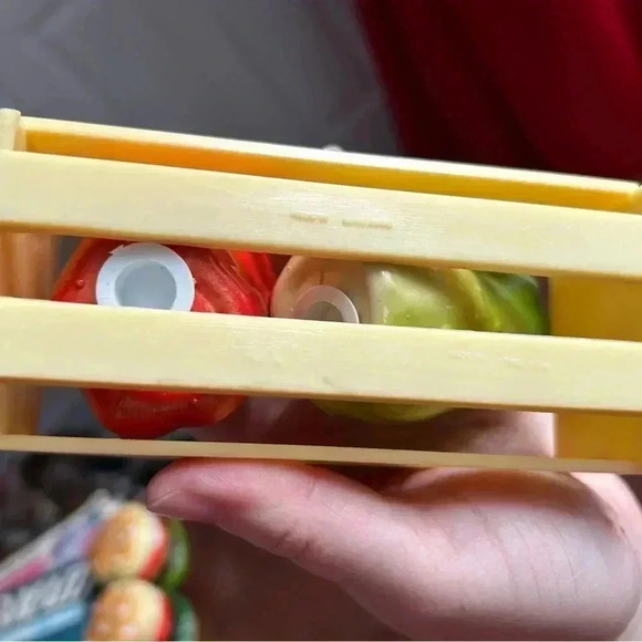 5/$25 plastic APPLE and  pickle salt and pepper 1960 shaker set - Picture 8 of 8